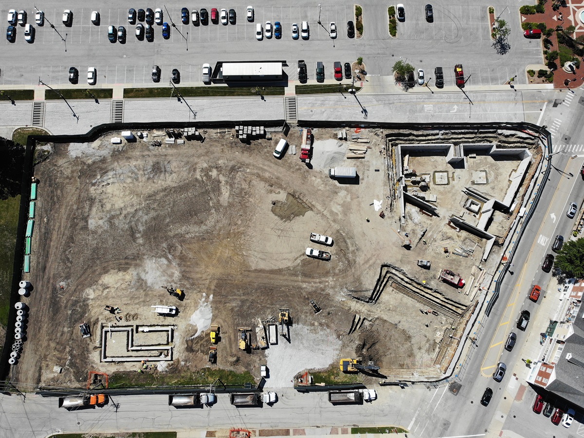 Harmony Square construction on July 1, 2024